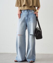 LOUNGEDRESS | ハイウエストダメージデニムパンツ(デニムパンツ)