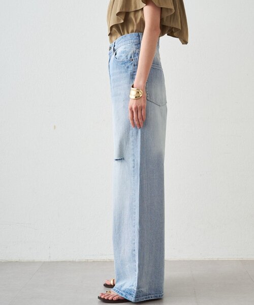 LOUNGEDRESS（ラウンジドレス）の「ハイウエストダメージデニムパンツ（デニムパンツ・レディース・ブルー・SMALL/MEDIUM）」の19枚目の写真