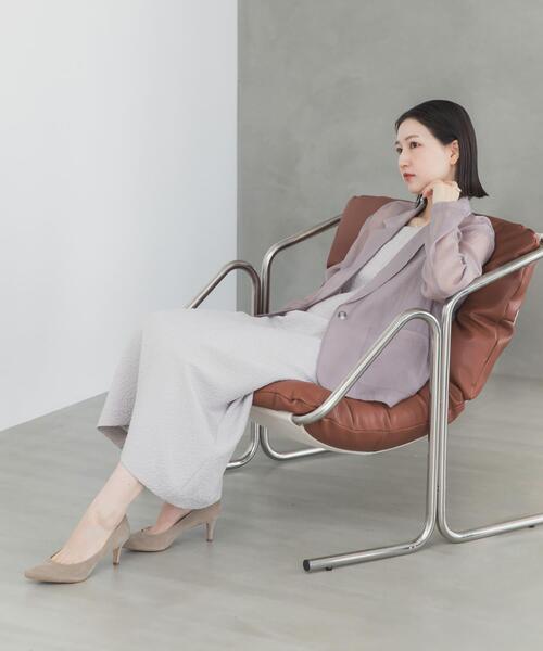 URBAN RESEARCH ROSSO WOMEN（アーバンリサーチ　ロッソ）の「ジャケットsetジャガードドレス（ワンピース・レディース・ブラック/ライトグレー・FREE）」の8枚目の写真