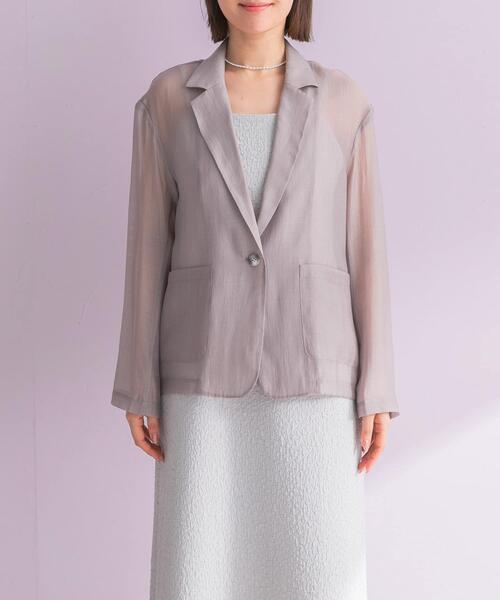 URBAN RESEARCH ROSSO WOMEN（アーバンリサーチ　ロッソ）の「ジャケットsetジャガードドレス（ワンピース・レディース・ブラック/ライトグレー・FREE）」の12枚目の写真