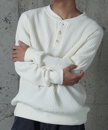 THE MILES（ザ マイルズ）の「"04"≪JEMORGAN≫ビッグワッフル ヘンリーネック スウェットシャツ（スウェット）」