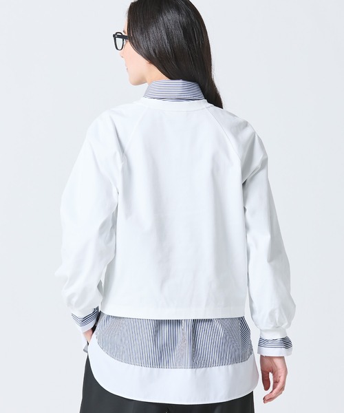LACOSTE(ラコステ)の「クロップド丈 バルーンスリーブ ギャザー ロングスリーブTシャツ(Tシャツ/カットソー・レディース・ブラック/オフホワイト/セージグリーン・36/38/40/34)」の14枚目の写真