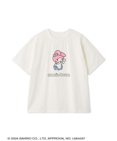 新品未使用　サンリオハウス　sanrio house ワンポイントTシャツ ドットアートプリントTシャツ（Tシャツ/カットソー）｜sanrio house