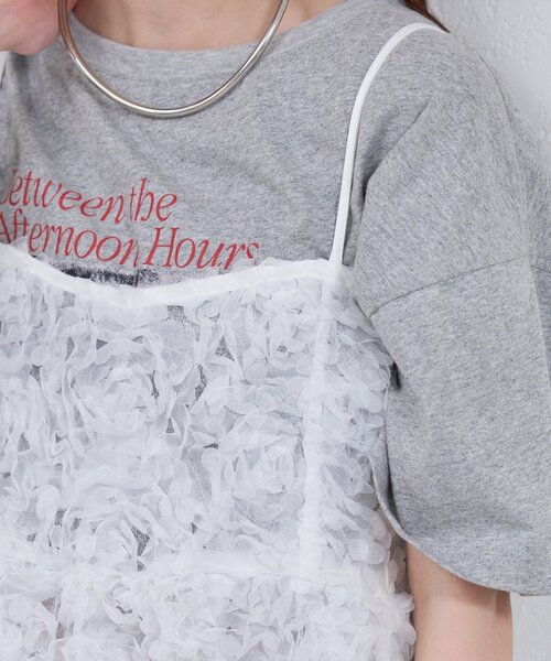 mystic（ミスティック）の「フラワーチュールキャミチュニック（シャツ/ブラウス・レディース・イエロー/オフホワイト・FREE）」の15枚目の写真