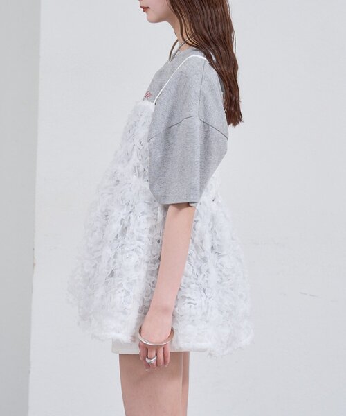 mystic（ミスティック）の「フラワーチュールキャミチュニック（シャツ/ブラウス・レディース・イエロー/オフホワイト・FREE）」の17枚目の写真