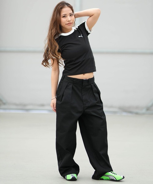 PUMA（プーマ）の「PUMA/プーマ 半袖 Tシャツ ショート丈 T7 スリム 633952（Tシャツ/カットソー・レディース・ホワイト/レッド/ブラック・L/M）」の20枚目の写真