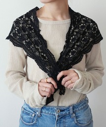 ammy.（エイミードット）の「【 ammy. / エイミードット 】 クロシェ編み レース スカーフ（バンダナ/スカーフ）」