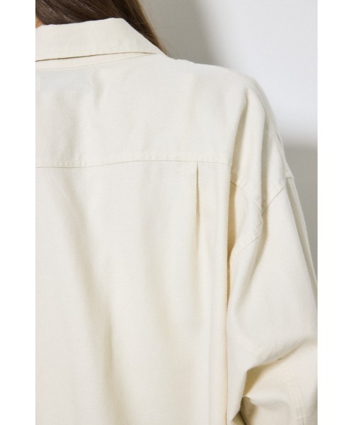 AZUL by moussy(アズールバイマウジー)の「アーバンチェックフリンジショートシャツ(シャツ/ブラウス・レディース・アイボリー/ベージュ系その他/ブラック系その他・FREE)」の9枚目の写真