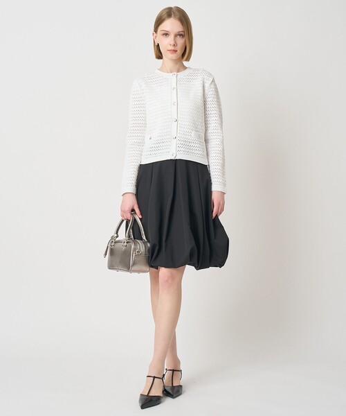 ANAYI（アナイ）の「グログランタックバルーン スカート（スカート・レディース・ネイビー/ベージュ/ブラック・38/36/34）」の7枚目の写真