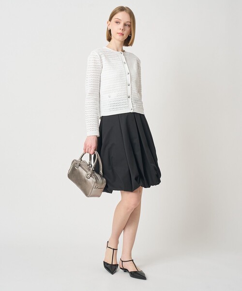 ANAYI（アナイ）の「グログランタックバルーン スカート（スカート・レディース・ネイビー/ベージュ/ブラック・38/36/34）」の8枚目の写真