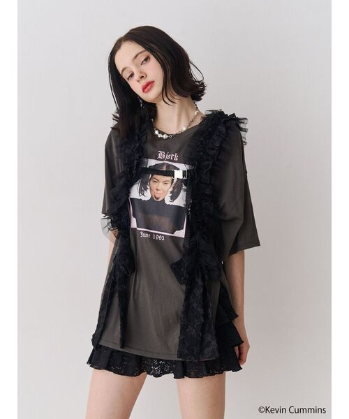 jouetie（ジュエティ）の「【KevinCummins×PosTokyo】Big Tee（タンクトップ・レディース・ブルー/オフホワイト/ブラック・MEDIUM）」の15枚目の写真