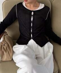 CAPRICIEUX LE'MAGE | タンクSETアームラインカーディガン(カーディガン/ボレロ)