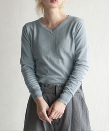 オーディナリー コットンニット セーター［Vネック］