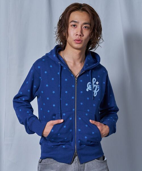 SEQUENZ（シークエンズ）の「【sqnz（エスキュンズ）】sqnz logo pt zip p/k / ユニセックス ジップパーカー フーディ 裏毛 ワンポイント ダブルジップ 花柄 星柄（パーカー・メンズ・その他3/その他4/グレー/モカ・MEDIUM/LARGE/SMALL）」の9枚目の写真