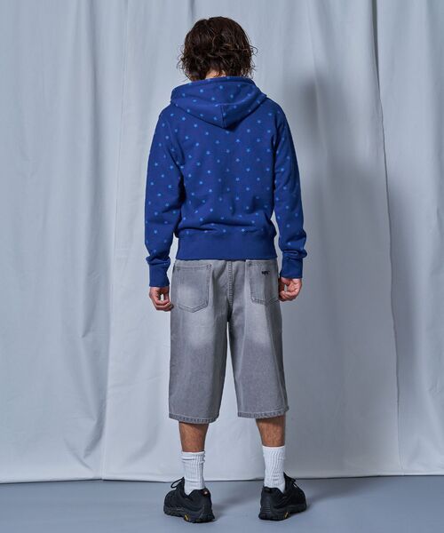 SEQUENZ（シークエンズ）の「【sqnz（エスキュンズ）】sqnz logo pt zip p/k / ユニセックス ジップパーカー フーディ 裏毛 ワンポイント ダブルジップ 花柄 星柄（パーカー・メンズ・その他3/その他4/グレー/モカ・MEDIUM/LARGE/SMALL）」の18枚目の写真