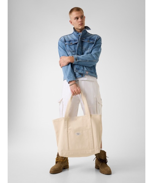GUESS JEANS Big Tote Canvas Bag キャンバスバッグ | GUESS(ゲス