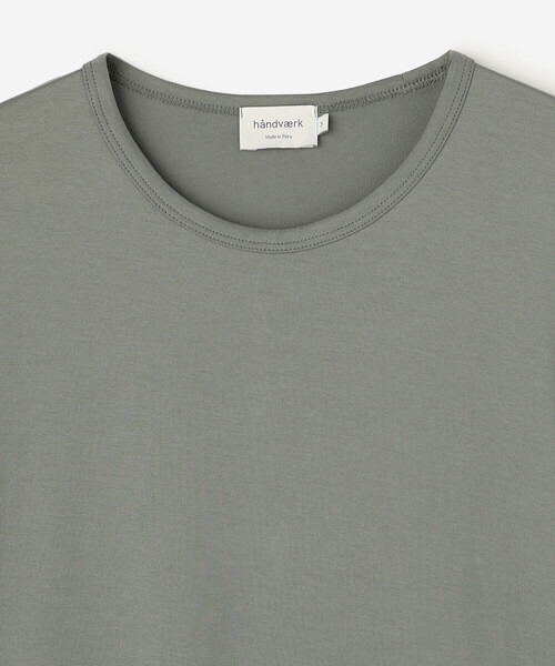handvaerk(ハンドバーク)の「handvaerk | 60/2 CREW NECK T-SHIRT WOMEN(Tシャツ/カットソー・レディース・ブラック/グレー系その他/ダークグレー/ホワイト/ホワイト系その他・S/M)」の9枚目の写真