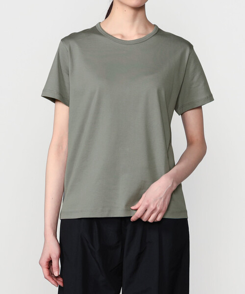 handvaerk(ハンドバーク)の「handvaerk | 60/2 CREW NECK T-SHIRT WOMEN(Tシャツ/カットソー・レディース・ブラック/グレー系その他/ダークグレー/ホワイト/ホワイト系その他・S/M)」の5枚目の写真