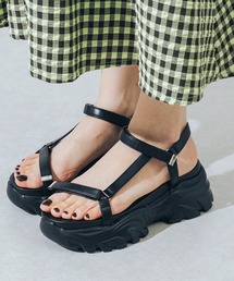 【S-LLサイズ展開・軽量】軽量テープベルトスニーカーソールサンダル JA4024