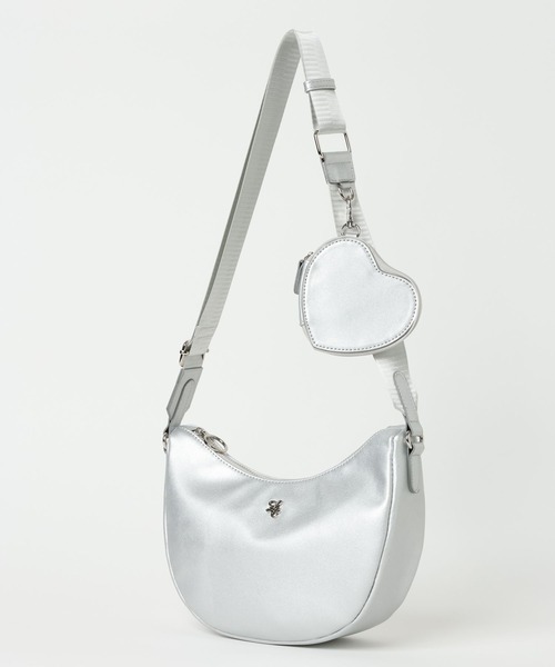 GLOBAL WORK（グローバルワーク）の「ハーフムーンポーチツキBAG/657850（ショルダーバッグ・キッズ・シルバー/ブラック/イエロー・ONE SIZE）」の15枚目の写真