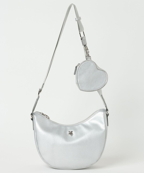 GLOBAL WORK（グローバルワーク）の「ハーフムーンポーチツキBAG/657850（ショルダーバッグ・キッズ・シルバー/ブラック/イエロー・ONE SIZE）」の16枚目の写真