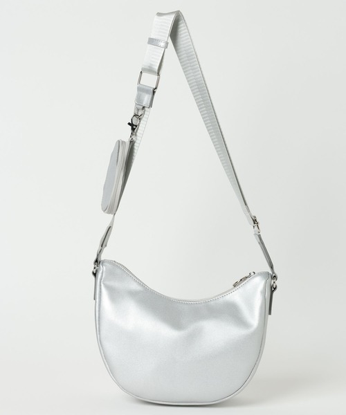 GLOBAL WORK（グローバルワーク）の「ハーフムーンポーチツキBAG/657850（ショルダーバッグ・キッズ・シルバー/ブラック/イエロー・ONE SIZE）」の18枚目の写真