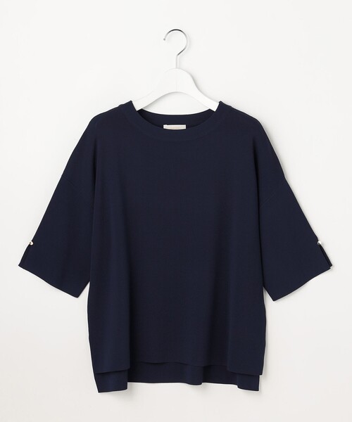 ANY SIS（エニィスィス）の「【アイスタッチ】ボートネックニット プルオーバー（ニット/セーター・レディース・グレー系/ネイビー系9/ライトグレー系2/ベージュ系2/イエロー系/ホワイト系9/レッド系/スカイブルー系・X-SMALL）」の21枚目の写真