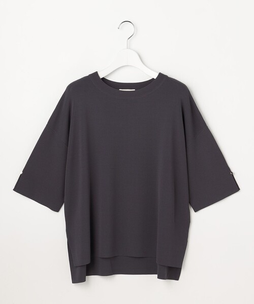 ANY SIS（エニィスィス）の「【アイスタッチ】ボートネックニット プルオーバー（ニット/セーター・レディース・グレー系/ネイビー系9/ライトグレー系2/ベージュ系2/イエロー系/ホワイト系9/レッド系/スカイブルー系・X-SMALL）」の16枚目の写真