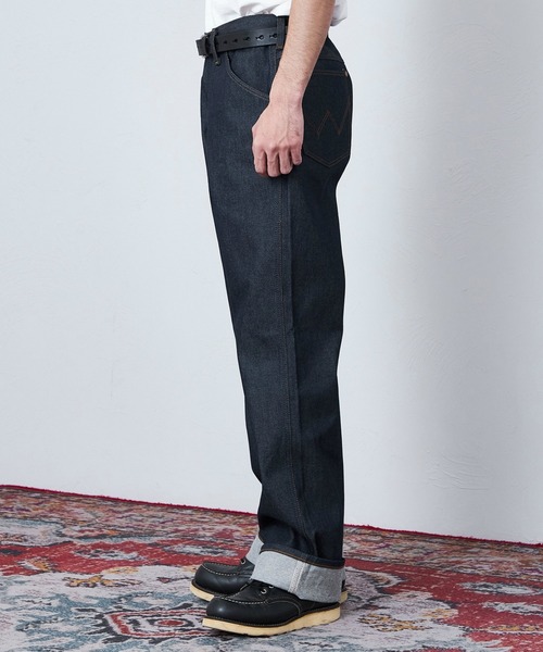 Lee(リー)の「Wrangler/ラングラー【US ORIGINAL】13MWZ ストレートジーンズ(デニムパンツ・メンズ・ノンウォッシュ/ブルー・28/30/32/34/36)」の4枚目の写真