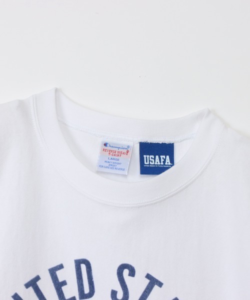 Champion(チャンピオン)の「チャンピオン RW SHORT SLEEVE T-SHIRT(Tシャツ/カットソー・メンズ・ホワイト/ネイビー・M/L/LL)」の6枚目の写真