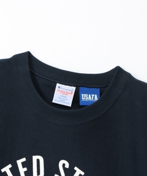 Champion(チャンピオン)の「チャンピオン RW SHORT SLEEVE T-SHIRT(Tシャツ/カットソー・メンズ・ホワイト/ネイビー・M/L/LL)」の10枚目の写真