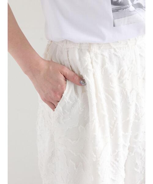 Te chichi（テチチ）の「カットジャガードパンツ(セットアップ可)（その他パンツ・レディース・ブラック/オフホワイト・F）」の12枚目の写真