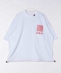 SWINGGGR（スウィンガー）の「THE SWINGGGR/ザ スウィンガーSWG THANKS MESH MOCK TEE（Tシャツ/カットソー）」