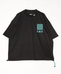 SWINGGGR（スウィンガー）の「THE SWINGGGR/ザ スウィンガーSWG THANKS MESH MOCK TEE（Tシャツ/カットソー）」
