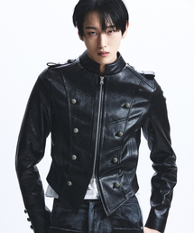 LECYTO（レシト）の「Napoleon Leather Jacket_[Black]（ライダースジャケット）」