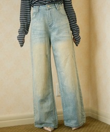 TITTY&CO. | ダメージワイドデニムパンツ(デニムパンツ)