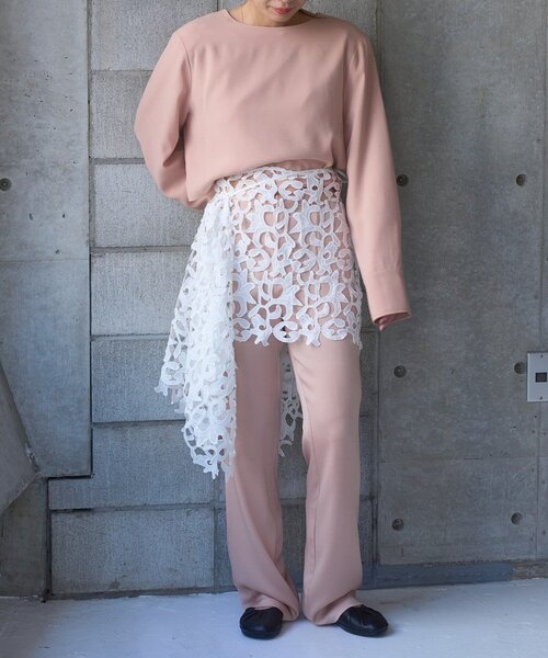 SHENERY（シーナリー）の「Pasterip lace multi-way scarf（バンダナ/スカーフ・レディース・オフホワイト・FREE）」の11枚目の写真