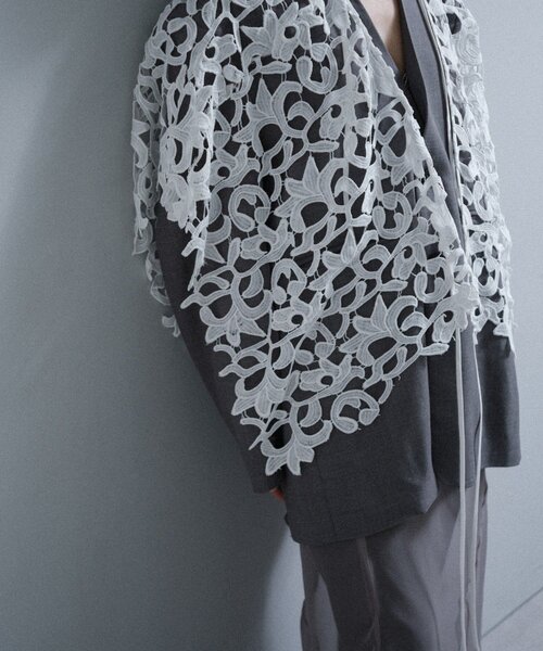 SHENERY（シーナリー）の「Pasterip lace multi-way scarf（バンダナ/スカーフ・レディース・オフホワイト・FREE）」の15枚目の写真