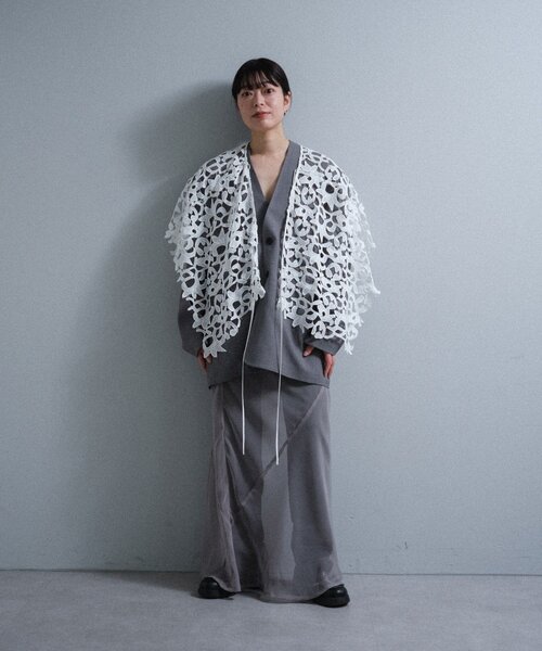 SHENERY（シーナリー）の「Pasterip lace multi-way scarf（バンダナ/スカーフ・レディース・オフホワイト・FREE）」の17枚目の写真