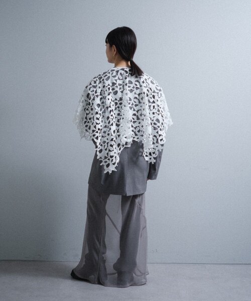 SHENERY（シーナリー）の「Pasterip lace multi-way scarf（バンダナ/スカーフ・レディース・オフホワイト・FREE）」の19枚目の写真