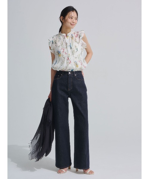 anuans(アニュアンス)の「【0サイズあり】Wide leg denim(デニムパンツ・レディース・ベージュ/インディゴブルー/ライトブルー・X-SMALL/SMALL/MEDIUM)」の14枚目の写真