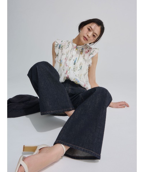 anuans(アニュアンス)の「【0サイズあり】Wide leg denim(デニムパンツ・レディース・ベージュ/インディゴブルー/ライトブルー・X-SMALL/SMALL/MEDIUM)」の22枚目の写真