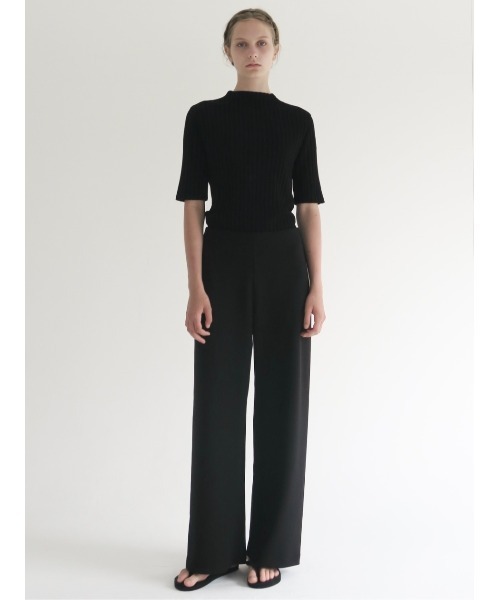 NOWNS（ナウンス）の「Ines | Soft banding pants（スラックス・レディース・ブラック/アイボリー/ネイビー・FREE/1/2）」の10枚目の写真