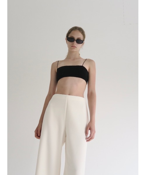 NOWNS（ナウンス）の「Ines | Soft banding pants（スラックス・レディース・ブラック/アイボリー/ネイビー・FREE/1/2）」の14枚目の写真