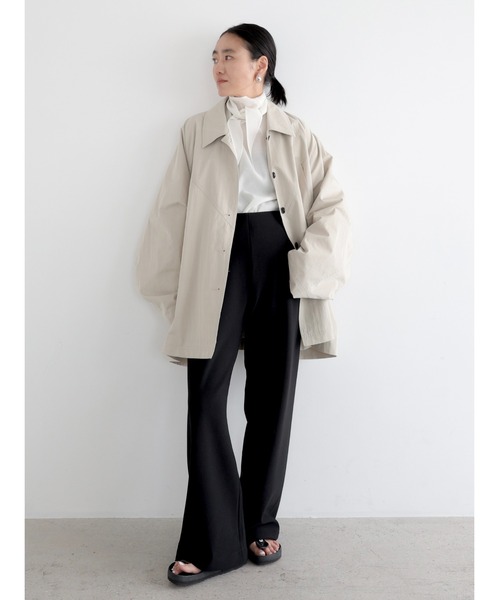 NOWNS（ナウンス）の「Ines | Soft banding pants（スラックス・レディース・ブラック/アイボリー/ネイビー・FREE/1/2）」の18枚目の写真