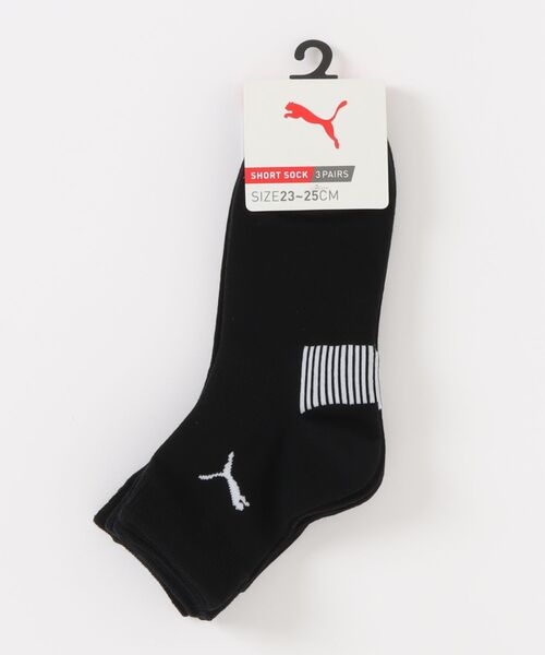 PUMA（プーマ）の「PUMA プーマ ショートソックス 靴下 3足組 メンズ レディース 23~28cm 消臭 ソフトフィット（ソックス/靴下・メンズ・グレー系1/グレー系/ブラック系/ホワイト系/ブラック系2・26-28cm (L)/24-26cm (M)/23-25cm）」の3枚目の写真