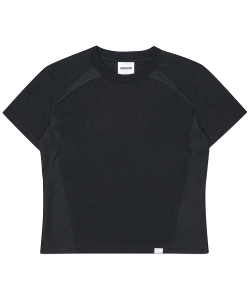 NOMANUAL（NOMANUAL）の「W.B T-SHIRT (WOMAN) - BLACK（Tシャツ/カットソー・レディース・その他・MEDIUM/LARGE/SMALL）」の2枚目の写真