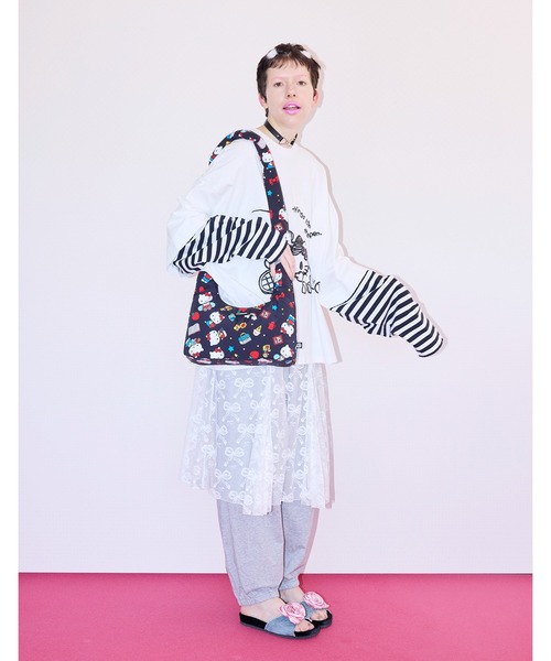 Little sunny bite(リトルサニーバイト)の「【8】【it】【Little sunny bite】hello kitty x little sunny bite shoulder bag(ショルダーバッグ・レディース・ブラック/ピンク/ホワイト・FREE)」の15枚目の写真