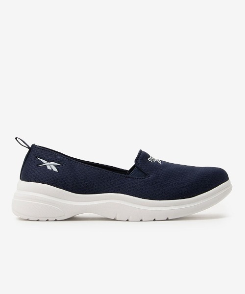 Reebok(リーボック)の「ストライド フロウ スリップ / STRIDE FLOW SLIP(スリッポン・レディース・ブラック/パープル/ネイビー・22.0cm/26.0cm/25.5cm/25.0cm/24.0cm/24.5cm/23.5cm/23.0cm/22.5cm)」の1枚目の写真