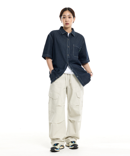 CREAM SODA LAB(クリームソーダラボ)の「サイレンカットフィールドパラシュートカーゴパンツアイボリー(その他パンツ・レディース・その他・LARGE/X-LARGE)」の8枚目の写真